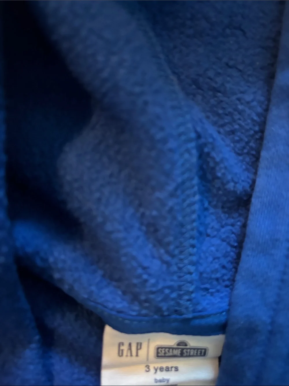 GAP x SESAME STREET Bright Blue Hoodie with Cookie Monster Graphic